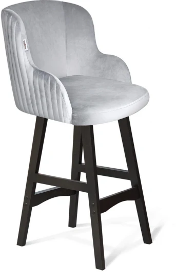 1438482201 Стул полубарный Sheffilton SHT-ST39-1/S65-1 серое облако/венге от фабрики Sheffilton