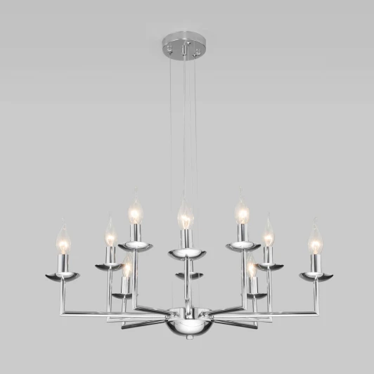 60150/10 хром Подвесная люстра Eurosvet Cariso 60150/10 хром