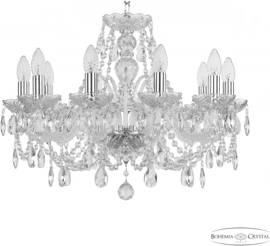 105/10/195 Ni Подвесная люстра Bohemia 105 105/10/195 Ni (220V, подвески, на цепи, подсвечник, свеча)