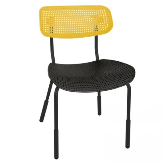 9324763812 Стул Sheffilton SHT-S85PB-1 черный/желтый/черный муар 9324763812