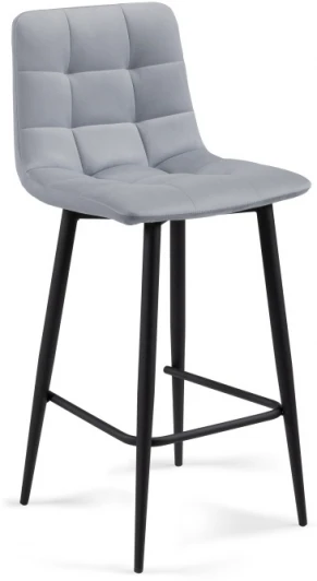 502080 Барный стул Woodville Чилли К светло-серый / черный 502080