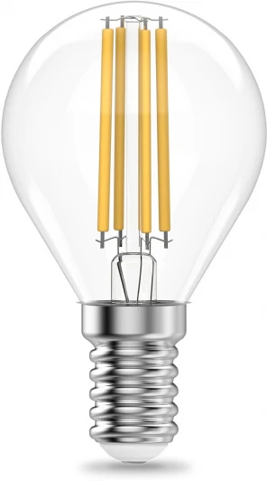 52112 Лампочка светодиодная филаментная Gauss Filament Elementary 52122 Шар 12W 730lm 2700К Е14 LED