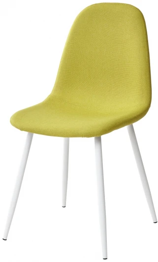 XS2441G06414WHT Обеденный стул M-City CASSIOPEIA G064-14 салатовый, ткань/ белый каркас