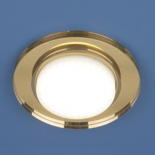8061 GX53 YL/GD зеркальный/золото Встраиваемый точечный светильник Elektrostandard 8061 GX53 YL/GD зеркальный/золото