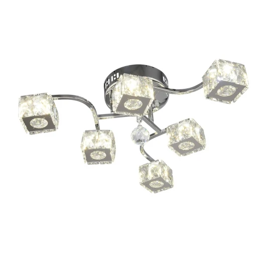 1-1645-6-CR Y LED Потолочная люстра Максисвет 1645 1-1645-6-CR Y LED