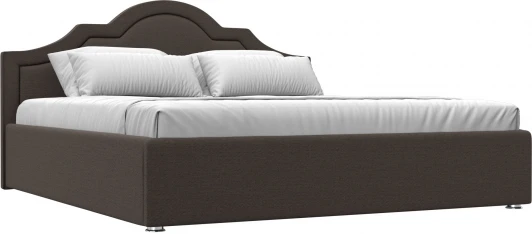123047 Кровать интерьерная Афина 180 (Коричневый/Рогожка) Лига Диванов арт.123047