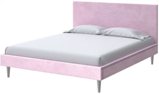 2022737 PROxSON Кровать Claro (Ткань: Велюр Teddy Розовый фламинго) 90x200