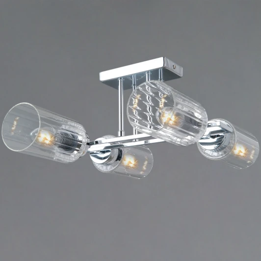 IL0780-4CSQ-25 CR NAPLES Потолочная люстра на штанге ILLUMICO IL0780-4CSQ-25 CR NAPLES (220V)