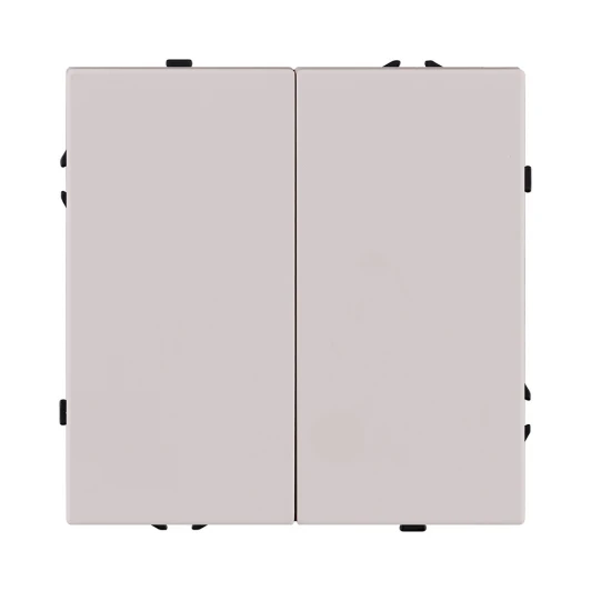 EC-004CM Выключатель 2-клавишный 10А/250В кашемир матовый Kollinger Eclipse EC-004CM