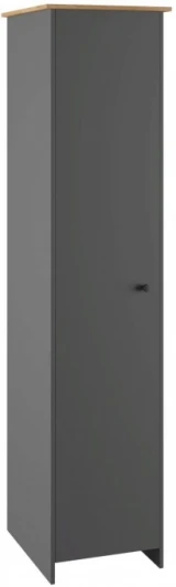 587581 Шкаф Теодора (Теодора графит / крафт золотой) Woodville арт.587581