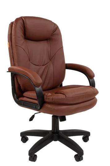 CHAIRMAN 668 LT Офисное кресло Chairman 668LT Россия черный пластик, экопремиум коричневый N
