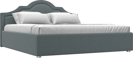 123048 Кровать интерьерная Афина 180 (Серый/Рогожка) Лига Диванов арт.123048