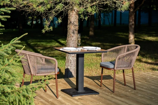 KC2T-3-SET2 multicolor-2 "Каффе" обеденная группа на 2 персоны, цвет "дуб" 4SIS арт.УТ-00009329