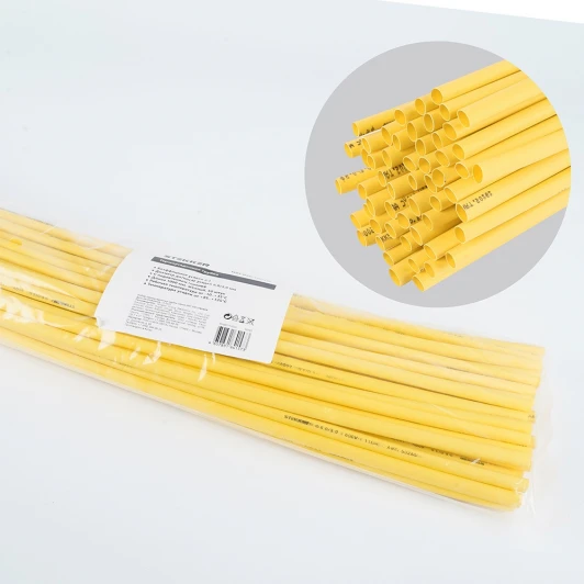 50265 Трубка термоусадочная 5,0/2,5 мм длина 100 см. (желтый) Stekker 50265