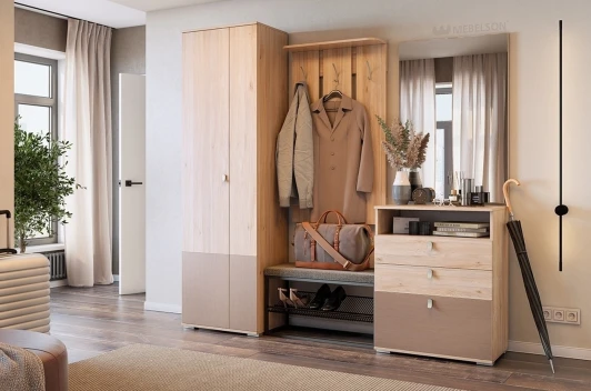 PR-0029.2553 Вешалка Реал 1 Mebelson (ЛДСП/Дуб крафт золотой) арт.PR-0029.2553