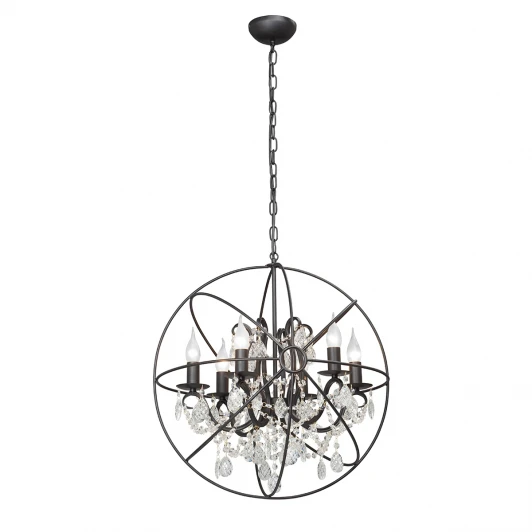 V4387-1/6 Подвесная люстра Vitaluce V4387-1/6 (220V, на цепи, свеча, шар)