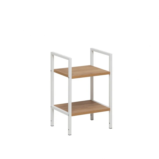 4687207095808 Стеллаж Leset Стилвуд 12 узкий, 2 полки 4687207095808 Металл, Белый