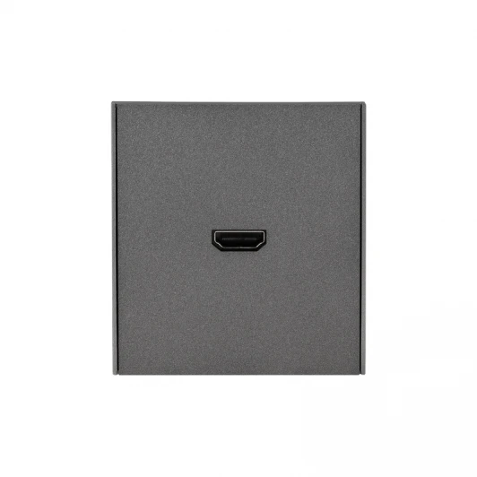 KR-78-0730-6 Розетка HDMI с/у графит Kranz Strong KR-78-0730-6