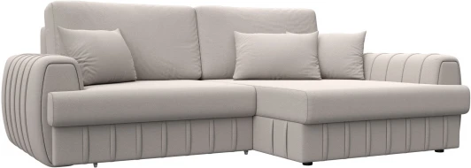 129286 Диван угловой Лига-057 НПБ угол правый Лига Диванов (Замша) арт.129286