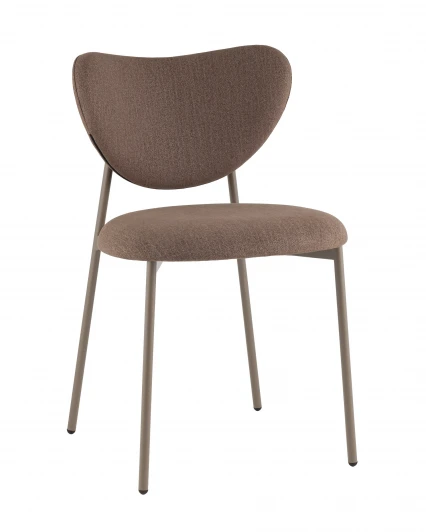 УТ000042359 Стул Rina велюр коричневый каркас бежево-серый Stool Group УТ000042359