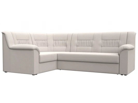 128142L Диван угловой Карелия левый угол (ДСП,ЛДСП/Пластик/Замша/Бежевый) Лига Диванов 128142L