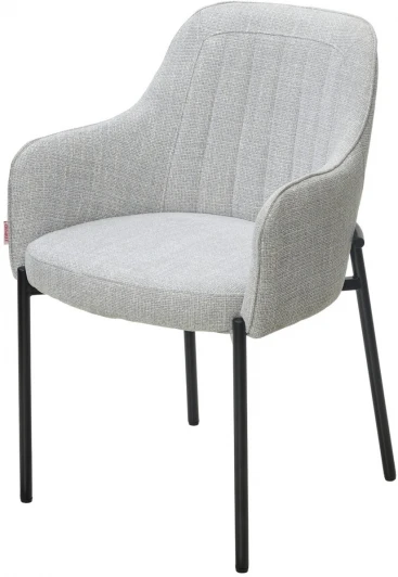 629M05431 Стул M-City WILSON Daly-11 светло-серый, ткань / черный каркас