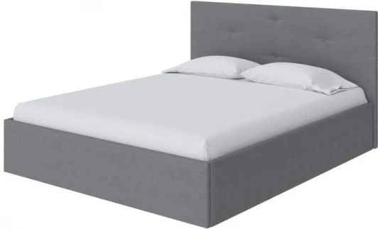 1916226 PROxSON Кровать Mono (Ткань: Рогожка Тетра Стальной) 140x200