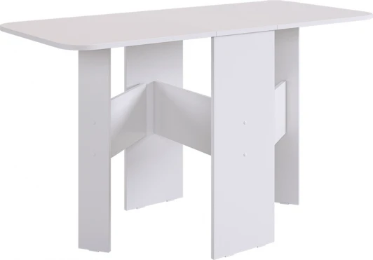 KM-0004.2552 Стол-книжка раскладной Мечта, цвет белое дерево Mebelson (арт.KM-0004.2552)