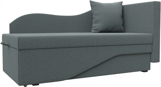 125839 Кушетка Гармония правая (Серый/Рогожка) Лига Диванов арт.125839