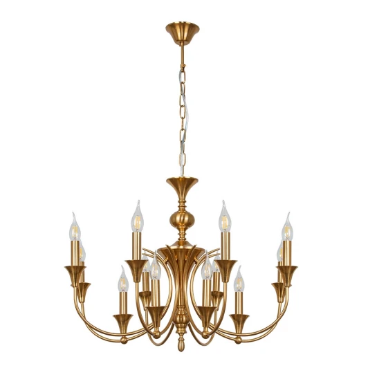A4094LM-12PB Подвесная люстра Arte Lamp Collinetta A4094LM-12PB (220V, на цепи, подсвечник, свеча)