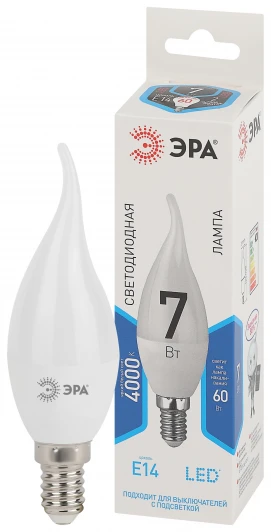 LED BXS-7W-840-E14 Лампочка светодиодная E14 7W ЭРА LED BXS-7W-840-E14