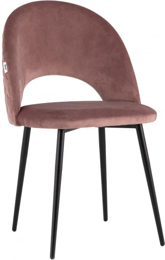 УТ000025805 Стул велюр с ромбами пыльно-розовый Stool Group УТ000025805