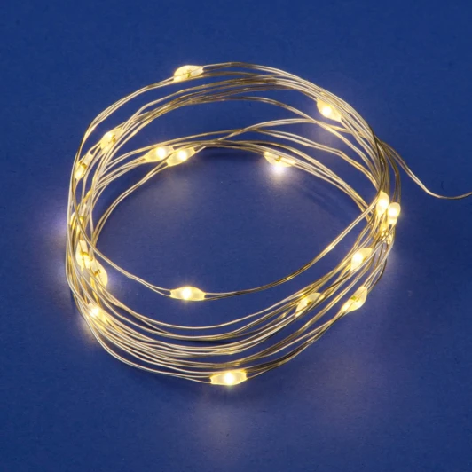 ULD-S0200-020/SСB/2AA WARM WHITE IP20 DEW Гирлянда Uniel ULD-S0200-020/SСB/2AA WARM WHITE IP20 DEW