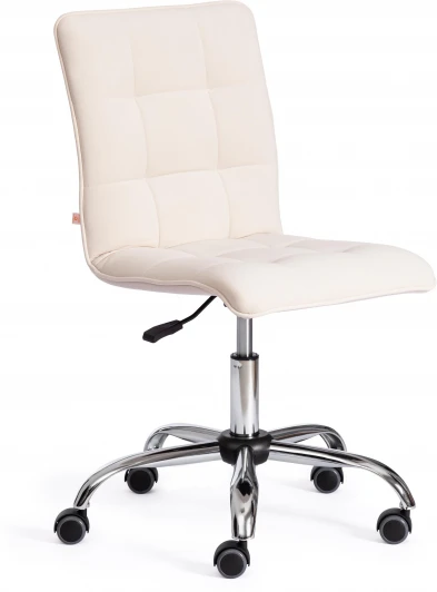 21200 Компьютерное кресло игровое Tetchair ZERO СС (Флок /Молочный) 21200