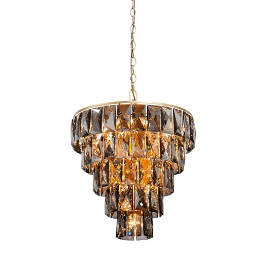 V5276-8/20+1 Подвесная люстра Vitaluce V5276-8/20+1 (220V, хрусталь, на цепи, круглые)