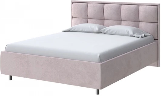 2022346 PROxSON Кровать Chessy без основания (Ткань: Велюр Teddy Лунный) 90x190