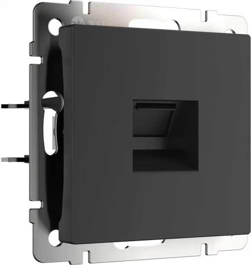 W5120108 Розетка Ethernet RJ-45 (черный матовый) Werkel W5120108