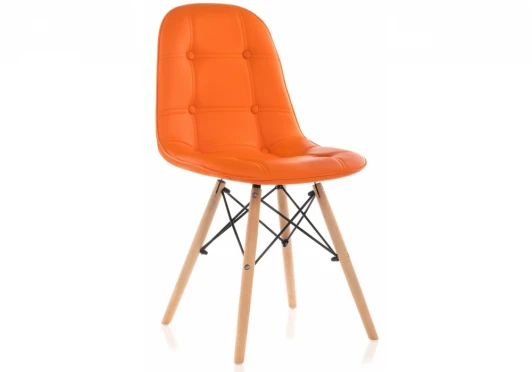 11732 Обеденный стул на металлокаркасе Woodville Kvadro оранжевый 11732