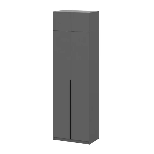 Н01467946 Шкаф с антресолью Арника (полка + штанга) ШК 5 (800), Графит