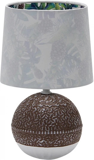 10169/L Brown Настольная лампа Escada Nymph 10169/L Brown 1х40Вт Е14, керамика/ткань, коричневый (220V)