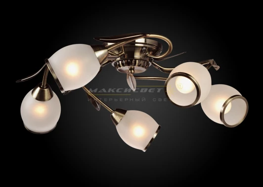 1-9643-5-AB E14 Потолочная люстра Максисвет 9643 1-9643-5-AB E14