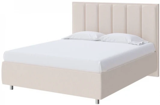 1923269 PROxSON Кровать Routa без основания (Ткань: Рогожка Тетра Молочный) 90x200