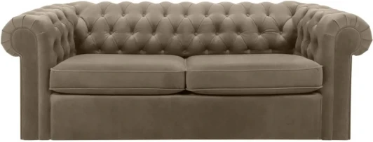 344554 Диван Chesterfield ОГОГО (арт.344554), (Ткань/Бежевый)