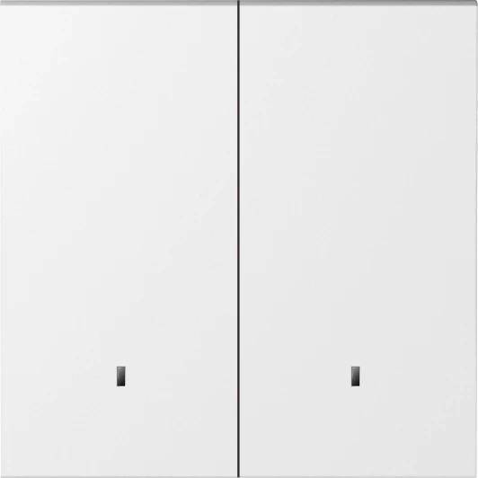 DS28533 Клавиша 2-я с подсветкой, матовый белый Donel S08 DS28533