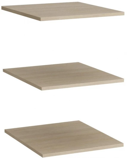 4009273H_Жемчуг Комплект полок для однодверного шкафа R-Home Сканди_Жемчужно-белый