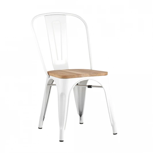  Cтул Tolix с деревянным сиденьем