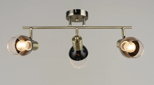 000080216 Потолочная люстра на штанге SL1443-3 AB Мелодия Света SL1N 000080216