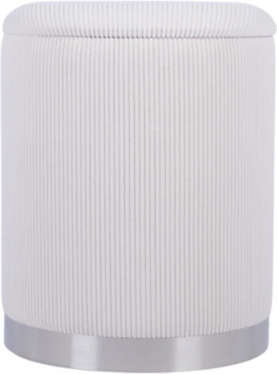 УТ000040194 Пуф Stool Group Эмили с ящиком серебро вельвет серый арт.УТ000040196