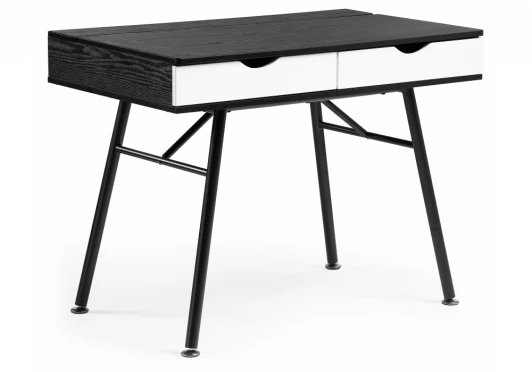 11890 Компьютерный стол Woodville Soho black grained / white 11890