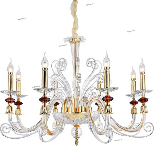 CATARINA SP8 GOLD/TRANSPARENT-COGNAC Crystal Lux Catarina SP8 GOLD/TRANSPARENT-COGNAC